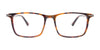 Takumi TK1205 Eyeglasses with Clip-on Sunglasses | Size 54 / Brown Tort/Brown & Steel