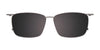Takumi TK1205 Eyeglasses with Clip-on Sunglasses | Size 54 / Brown Tort/Brown & Steel
