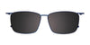 Takumi TK1205 Eyeglasses with Clip-on Sunglasses | Size 54 / Brown Tort/Brown & Steel