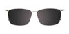 Takumi TK1205 Eyeglasses with Clip-on Sunglasses | Size 54 / Brown Tort/Brown & Steel