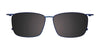 Takumi TK1205 Eyeglasses with Clip-on Sunglasses | Size 54 / Brown Tort/Brown & Steel
