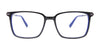 Takumi TK1206 Eyeglasses with Clip-on Sunglasses | Size 55 / Black & Red