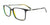Takumi TK1206 Eyeglasses with Clip-on Sunglasses | Size 55 / Dark Green & Khaki