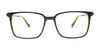 Takumi TK1206 Eyeglasses with Clip-on Sunglasses | Size 55 / Black & Red