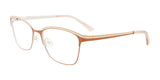 Takumi TK1207 Eyeglasses with Clip-on Sunglasses Brown & Beige