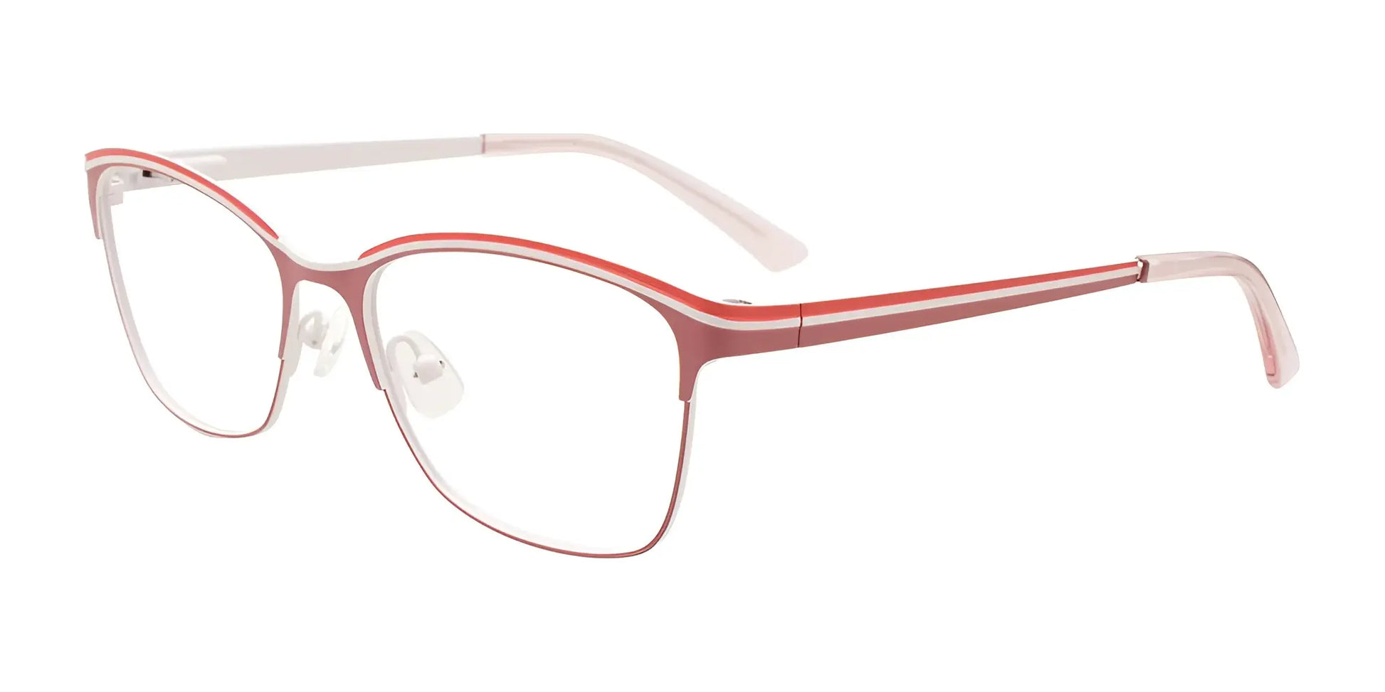 Takumi TK1207 Eyeglasses with Clip-on Sunglasses Lt Pink & Dark Pink