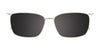 Takumi TK1208 Eyeglasses with Clip-on Sunglasses | Size 51 / Slate Grey/Silver
