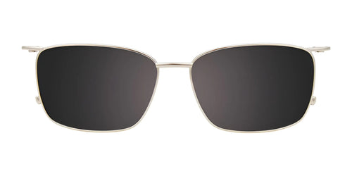 Takumi TK1208 Eyeglasses with Clip-on Sunglasses / Size 51 / Slate Grey/Silver