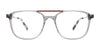 Takumi TK1209 Eyeglasses with Clip-on Sunglasses | Size 54 / Brown Havanna & Steel