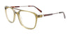 Takumi TK1209 Eyeglasses with Clip-on Sunglasses | Size 54 / Transparent Khaki & Steel