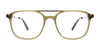Takumi TK1209 Eyeglasses with Clip-on Sunglasses | Size 54 / Brown Havanna & Steel