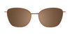 Takumi TK1210 Eyeglasses with Clip-on Sunglasses | Size 53 / Black & Pink Gold