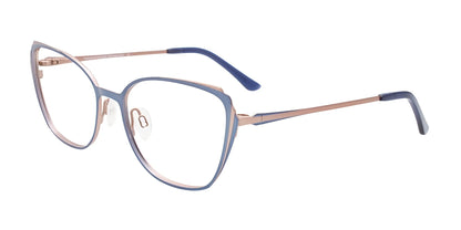 Takumi TK1210 Eyeglasses with Clip-on Sunglasses Lt Blue & Beige
