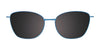 Takumi TK1210 Eyeglasses with Clip-on Sunglasses | Size 53 / Black & Pink Gold