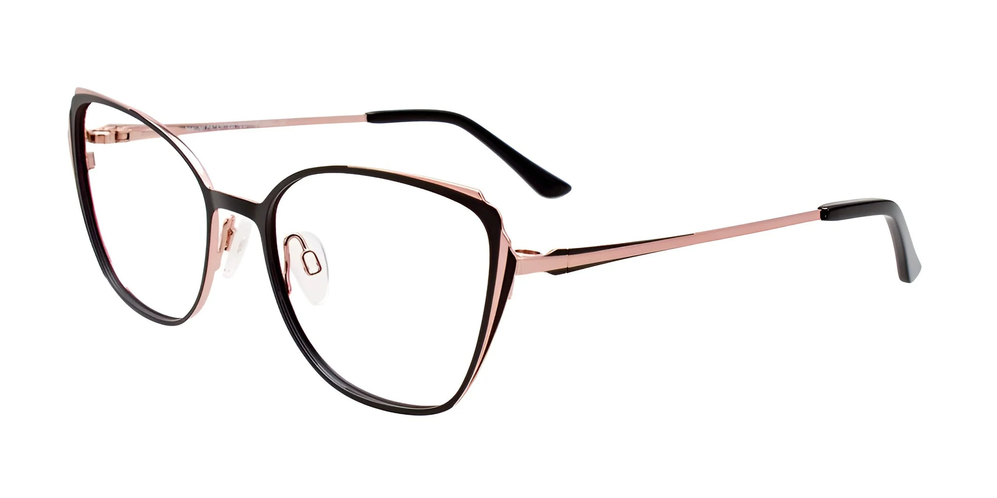 Takumi TK1210 Eyeglasses Black & Pink Gold