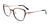 Takumi TK1210 Eyeglasses with Clip-on Sunglasses | Size 53 / Black & Pink Gold
