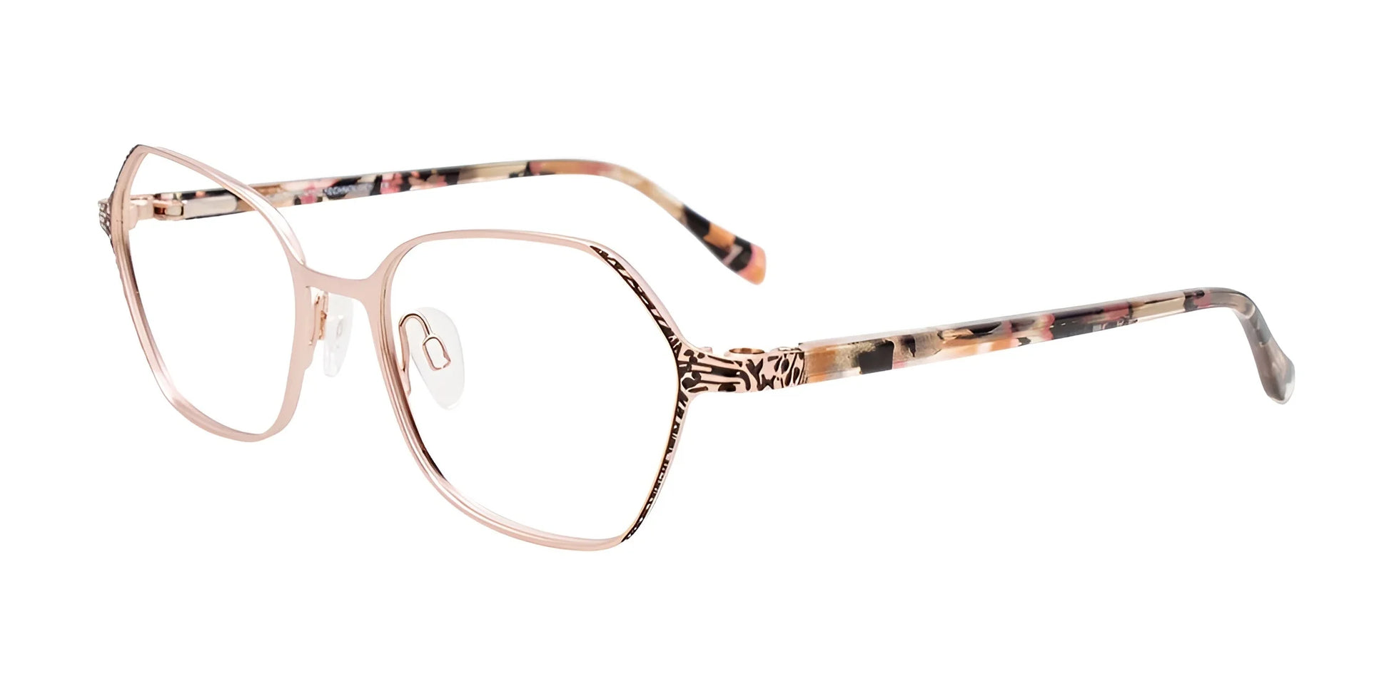 Takumi TK1211 Eyeglasses Sat Pink Gold & Black / Pink Tort