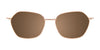 Takumi TK1211 Eyeglasses with Clip-on Sunglasses | Size 51 / Sat Gold & Blue/Blue Tort