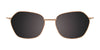 Takumi TK1211 Eyeglasses with Clip-on Sunglasses | Size 51 / Sat Gold & Blue/Blue Tort