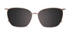 Takumi TK1212 Eyeglasses with Clip-on Sunglasses | Size 53 / Grey & Grey Tortoise/Grey