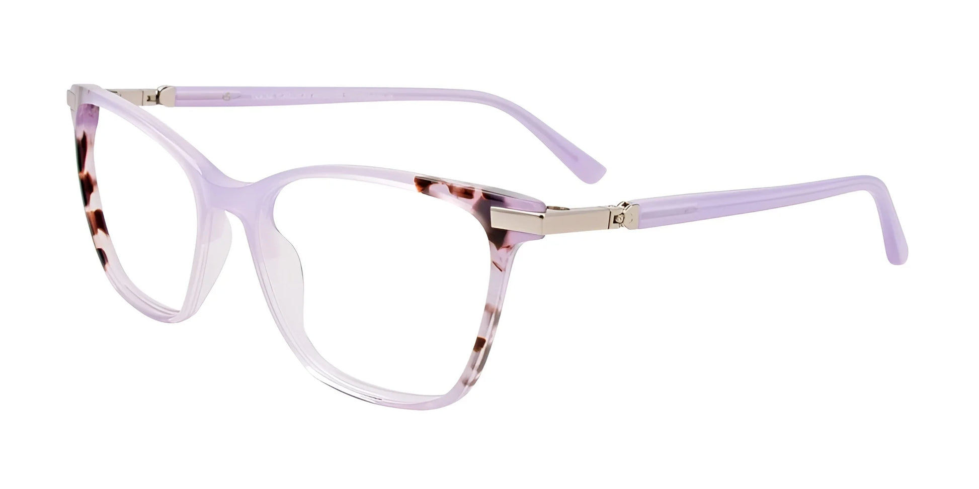 Takumi TK1212 Eyeglasses with Clip-on Sunglasses Lilac & Lilac Tortoise / Lilac