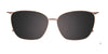 Takumi TK1212 Eyeglasses with Clip-on Sunglasses | Size 53 / Clip Only (Color №020)
