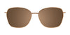 Takumi TK1213 Eyeglasses with Clip-on Sunglasses | Size 53 / Lt Brown & Gra Eyerim/Lt Brown