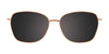Takumi TK1213 Eyeglasses with Clip-on Sunglasses | Size 53 / Lt Brown & Gra Eyerim/Lt Brown