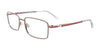 Takumi TK1214 Eyeglasses with Clip-on Sunglasses | Size 58 / Steel & Red
