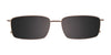 Takumi TK1214 Eyeglasses with Clip-on Sunglasses | Size 58 / Blue & Lt Brown