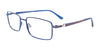 Takumi TK1214 Eyeglasses with Clip-on Sunglasses | Size 58 / Blue & Lt Brown