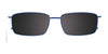 Takumi TK1214 Eyeglasses with Clip-on Sunglasses | Size 58 / Blue & Lt Brown