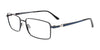 Takumi TK1214 Eyeglasses with Clip-on Sunglasses | Size 58 / Black & Blue