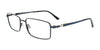 Takumi TK1214 Eyeglasses with Clip-on Sunglasses | Size 58 / Blue & Lt Brown