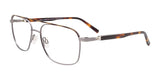 Takumi TK1215 Eyeglasses with Clip-on Sunglasses Steel & Brown Tortoise