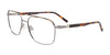 Takumi TK1215 Eyeglasses with Clip-on Sunglasses | Size 53 / Blue & Blue Tortoise