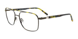 Takumi TK1215 Eyeglasses with Clip-on Sunglasses Khaki & Khaki Tortoise