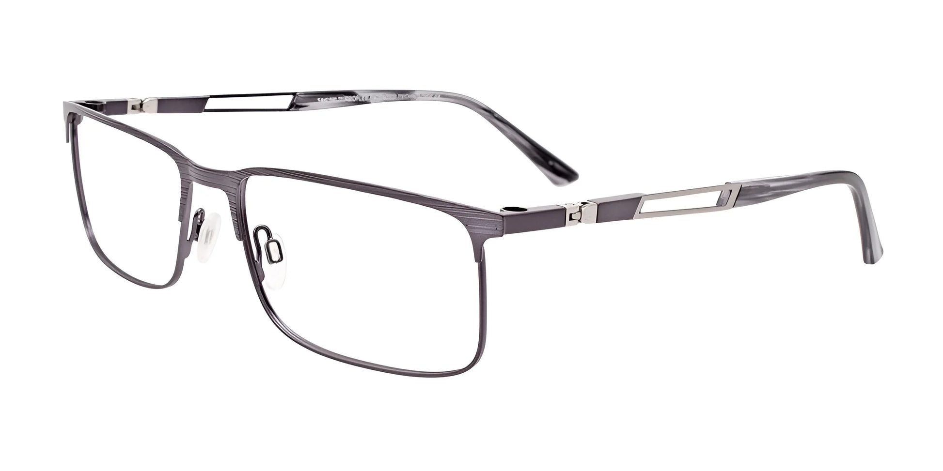 Takumi TK1216 Eyeglasses with Clip-on Sunglasses Dark Grey
