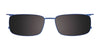 Takumi TK1216 Eyeglasses with Clip-on Sunglasses | Size 59 / Blue