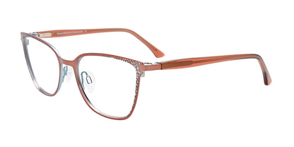 Takumi TK1218 Eyeglasses with Clip-on Sunglasses Brown & Lt Blue / Brown Transp
