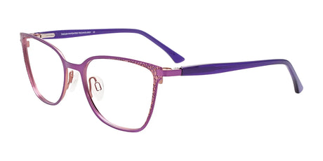 Takumi TK1218 Eyeglasses with Clip-on Sunglasses Purple & Light Pink / Purple