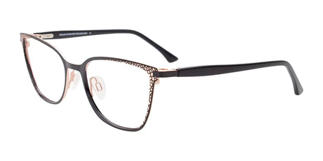 Takumi TK1218 Eyeglasses with Clip-on Sunglasses Black & Gold / Black