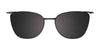 Takumi TK1218 Eyeglasses with Clip-on Sunglasses | Size 49 / Black & Gold/Black