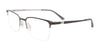 Takumi TK1219 Eyeglasses with Clip-on Sunglasses | Size 52 / Grey & Steel