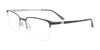 Takumi TK1219 Eyeglasses with Clip-on Sunglasses | Size 52 / Brown & Blue