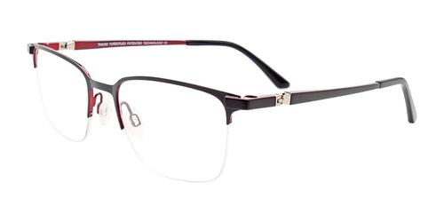 Takumi TK1219 Eyeglasses with Clip-on Sunglasses / Size 52 / Brown & Blue