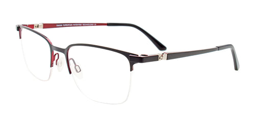 Takumi TK1219 Eyeglasses with Clip-on Sunglasses / Size 52 / Brown & Blue