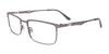 Takumi TK1220 Eyeglasses with Clip-on Sunglasses | Size 54 / Satin Steel