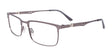 Takumi TK1220 Eyeglasses with Clip-on Sunglasses Satin Steel