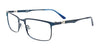 Takumi TK1220 Eyeglasses with Clip-on Sunglasses | Size 54 / Satin Blue